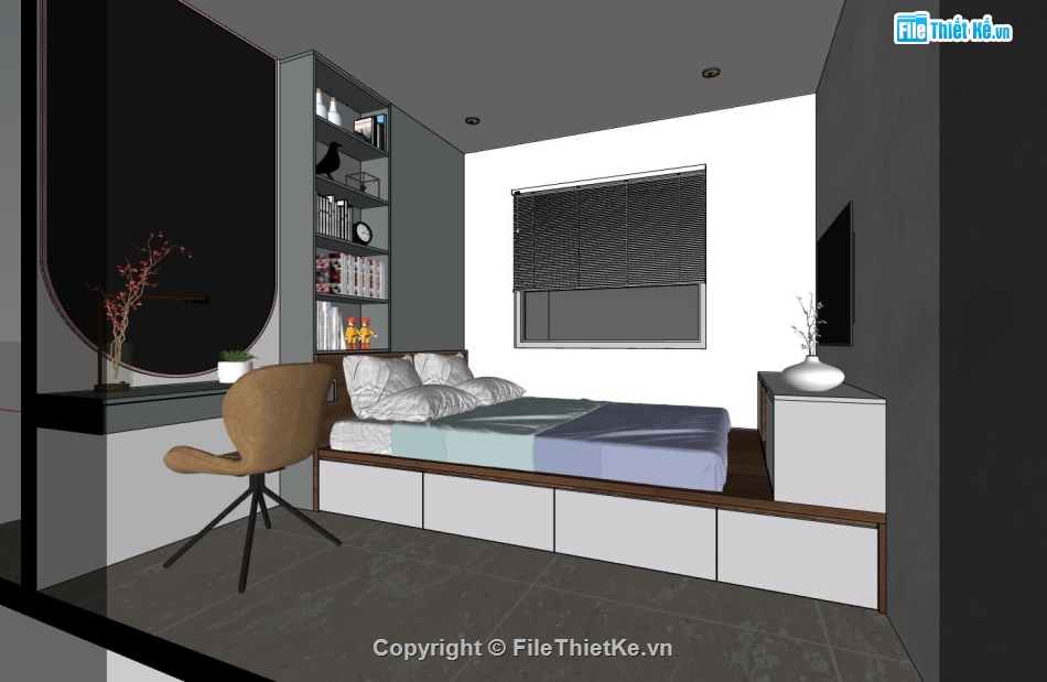 Thiết kế nội thất,Thiết kế nội thất chung cư,sketchup nội thất chung cư,file sketchup nội thất chung cư