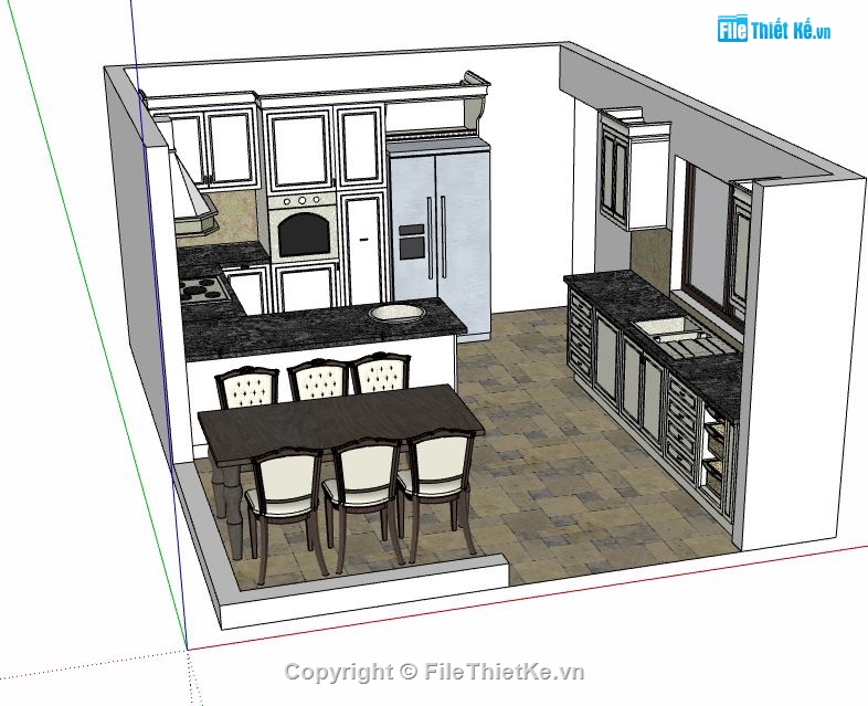 nội thất phòng bếp,phòng bếp,model bếp