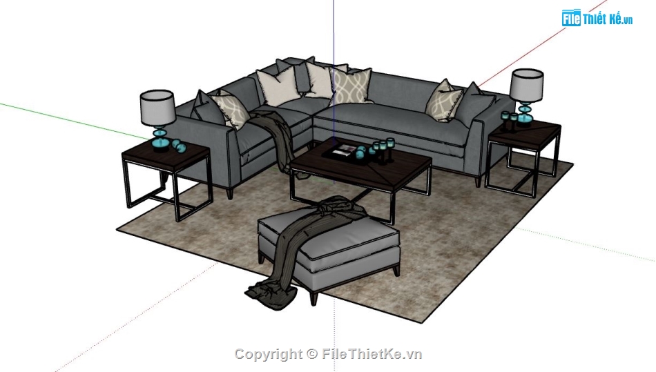 nội thất phòng khách,phòng khách đẹp,sketchup nội thất,mẫu nội thất