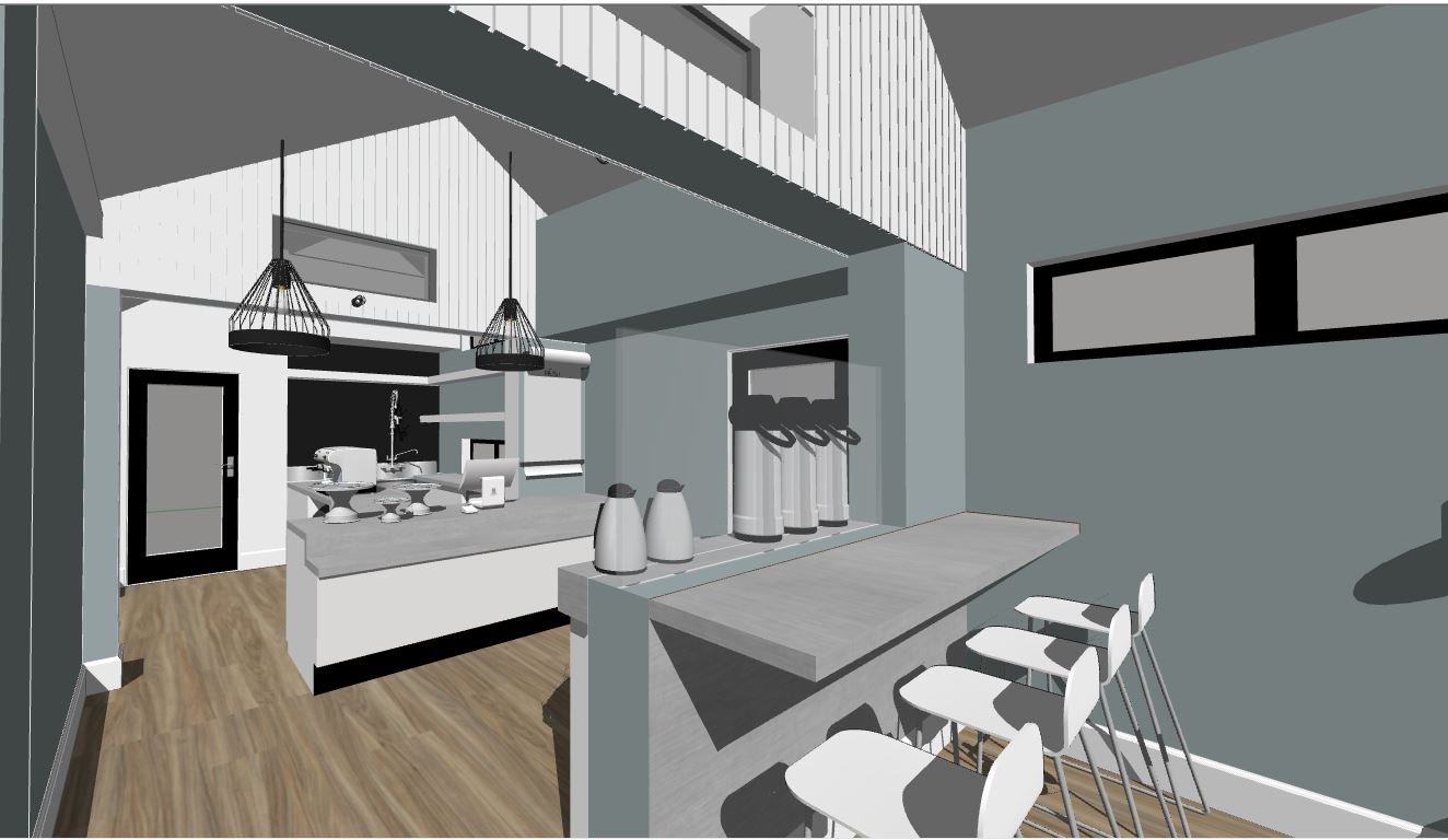 phòng bếp model su,phòng bếp sketchup,model su phòng bếp