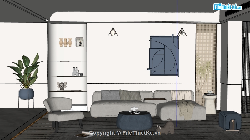 mẫu nội thất phòng khách đẹp,dựng nội thất phòng khách file su,sketchup nội thất phòng khách,thiết kế phòng khách file sketchup