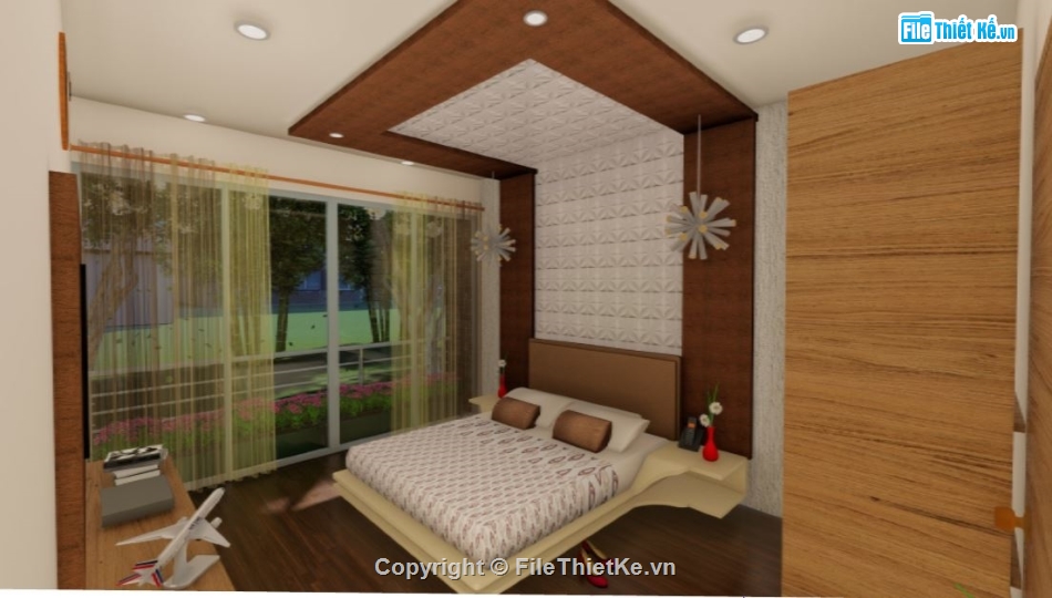 file sketchup phòng ngủ,phòng ngủ sketchup,phòng ngủ hiện đại,phòng ngủ file sketchup,phòng ngủ file su