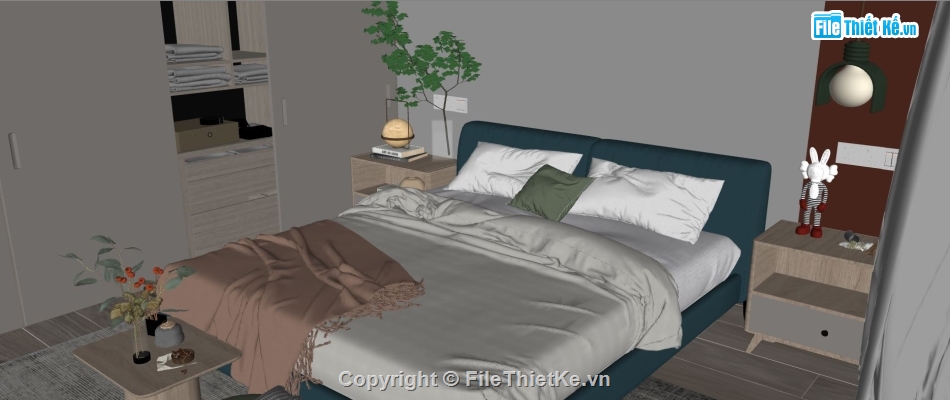 su phòng ngủ,3d phòng ngủ,model sketchup phòng ngủ
