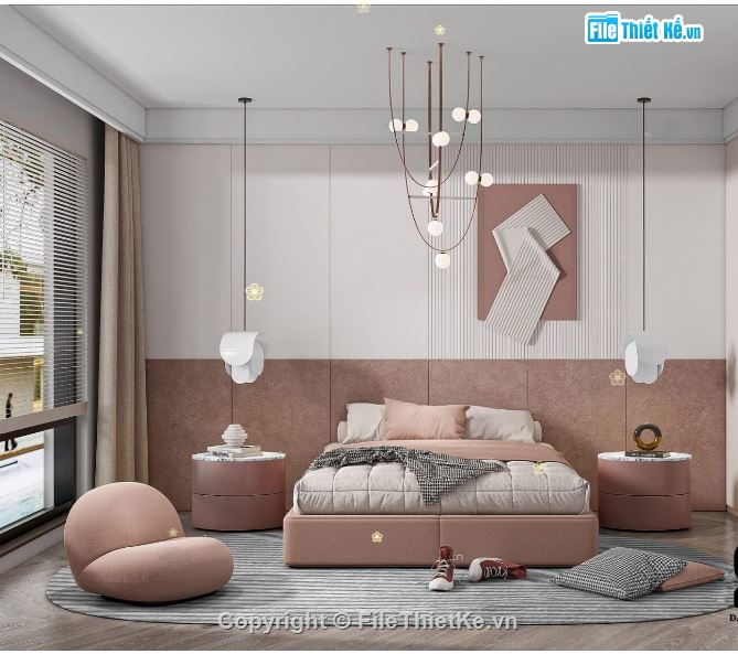 model sketchup phòng ngủ,file su phòng ngủ,sketchup phòng ngủ hiện đại,model phòng ngủ file su