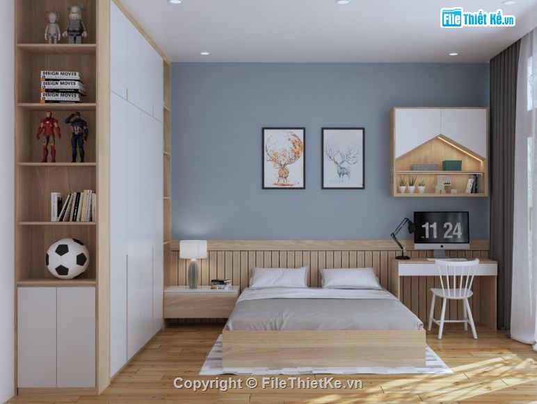 phòng ngủ sketchup,phòng ngủ model su,model su phòng ngủ,file sketchup phòng ngủ,phòng ngủ file su