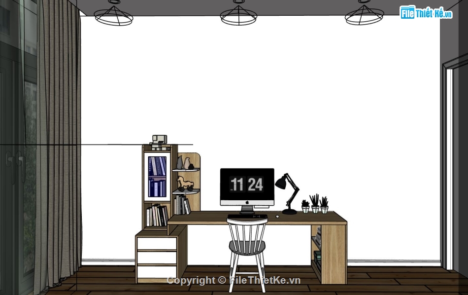 phòng ngủ sketchup,phòng ngủ model su,model su phòng ngủ,file sketchup phòng ngủ,phòng ngủ file su