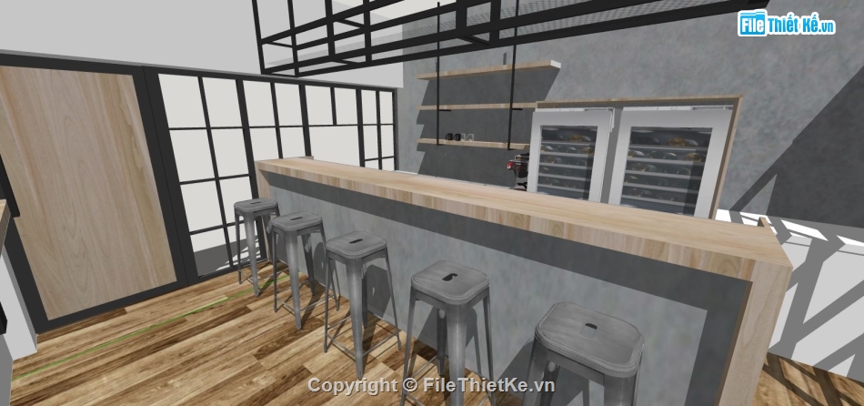 quầy cafe,su quán cafe,quầy bar file su
