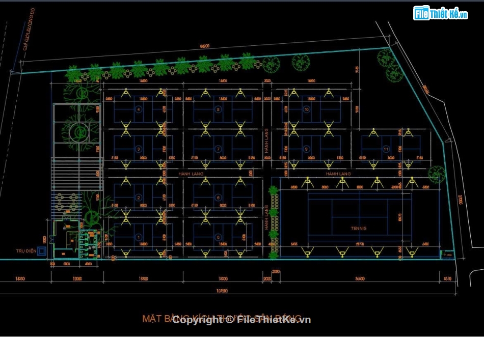 Thiết kế sân pickleball,Bản vẽ mẫu sân pickleball,Thiết kế sân tập Pickle ball