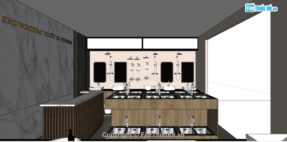 thiết kế showrom,showroom thiết bị vệ sinh,thiết bị vệ sinh