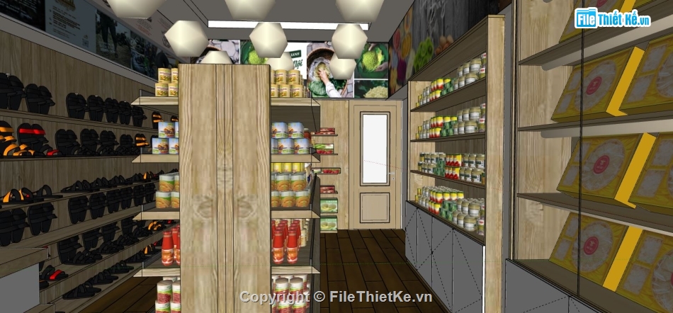Model su siêu thị mini,thiết kế siêu thị,file 3d su thiết kế siêu thị,siêu thị mini