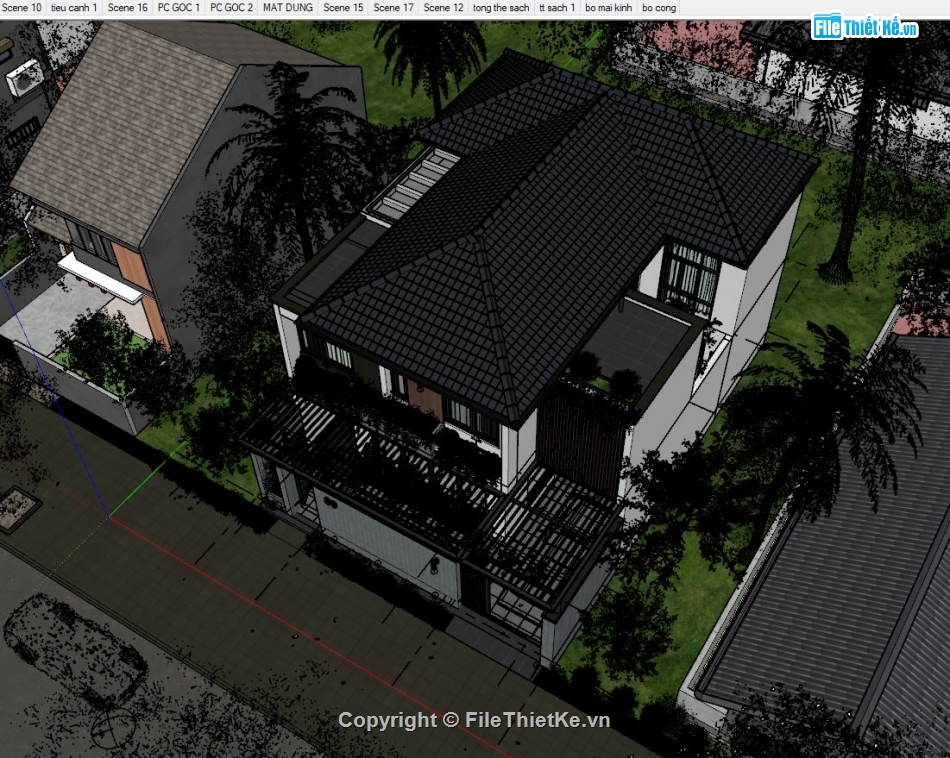 File 3d sketchup biệt thự,biệt thự 2 tầng sketchup,Model sketchup biệt thự 2 tầng,File sketchup biệt thự 2 tầng,sketchup biệt thự 2 tầng,sketchup biệt thự