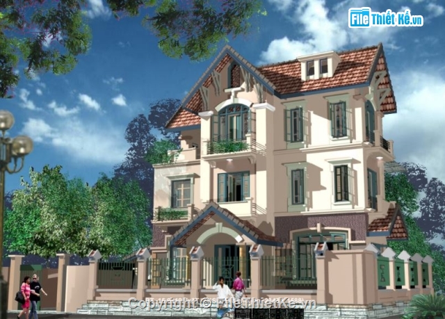 biệt thự 3 tầng,biệt thự 15.9x10.7m,mẫu biệt thự đẹp