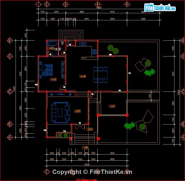 nhà kích thước 12x15m,biệt thự nhà vườn,biệt thự mái thái