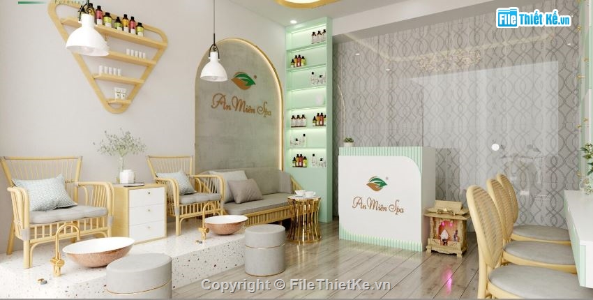 Thiết kế spa,file su spa,model su spa đẹp,file sketchup spa