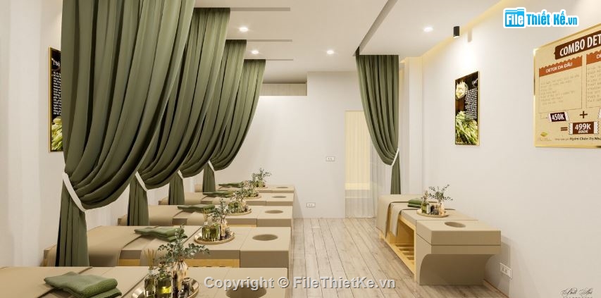 Thiết kế spa,file su spa,model su spa đẹp,file sketchup spa