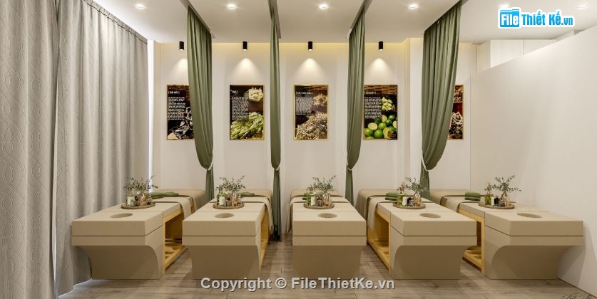 Thiết kế spa,file su spa,model su spa đẹp,file sketchup spa