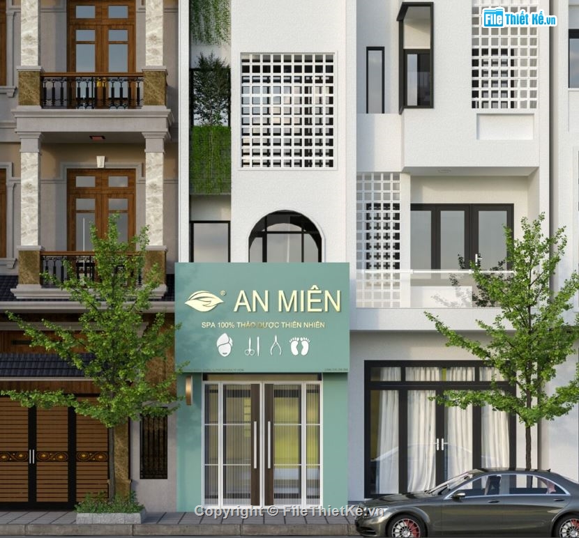 Thiết kế spa,file su spa,model su spa đẹp,file sketchup spa