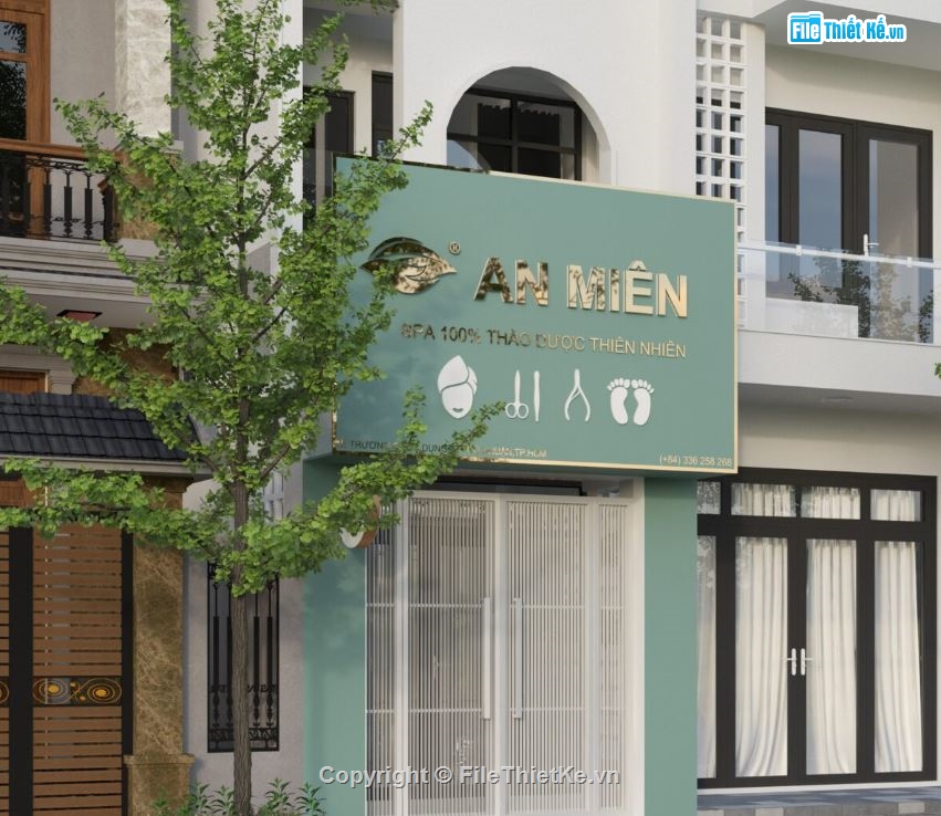 Thiết kế spa,file su spa,model su spa đẹp,file sketchup spa