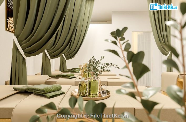 Thiết kế spa,file su spa,model su spa đẹp,file sketchup spa