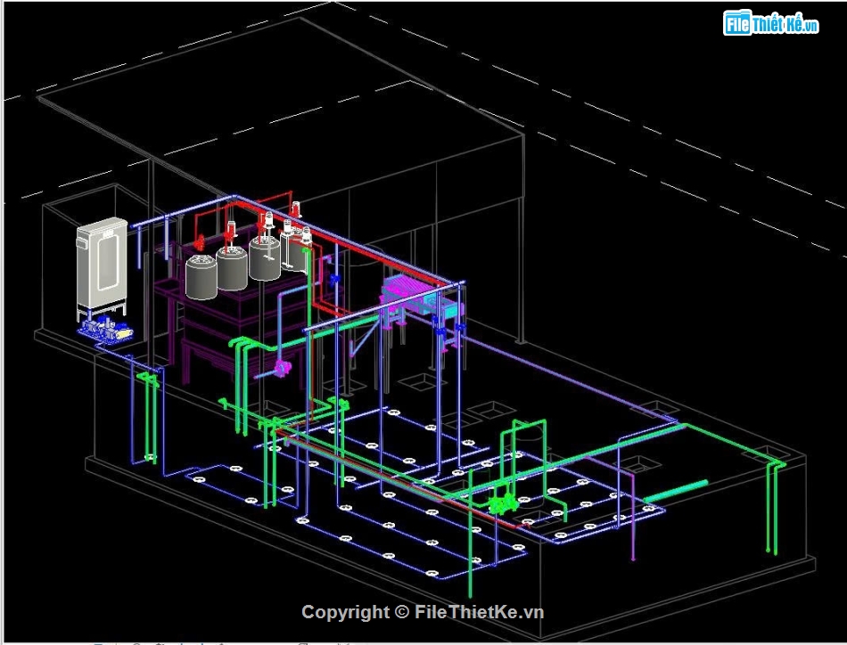 file revit hệ thống xử lý nước thải chung cư,file revit hệ thống xử lý nước thải sinh hoạt,thư viện revit