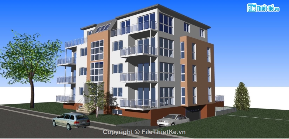 tòa nhà văn phòng,su tòa nhà văn phòng,sketchup tòa nhà cao tầng