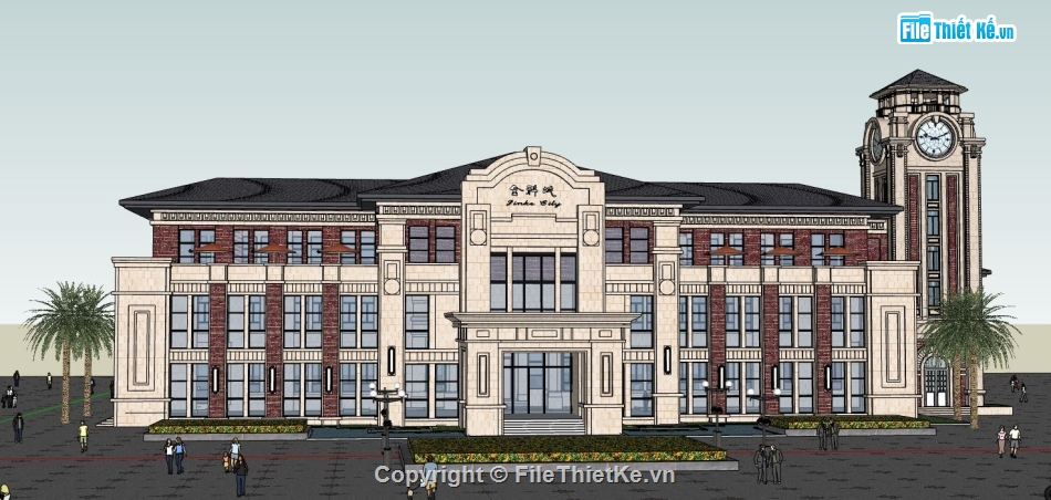 Thiết kế trường học,su trường học,model su trường học
