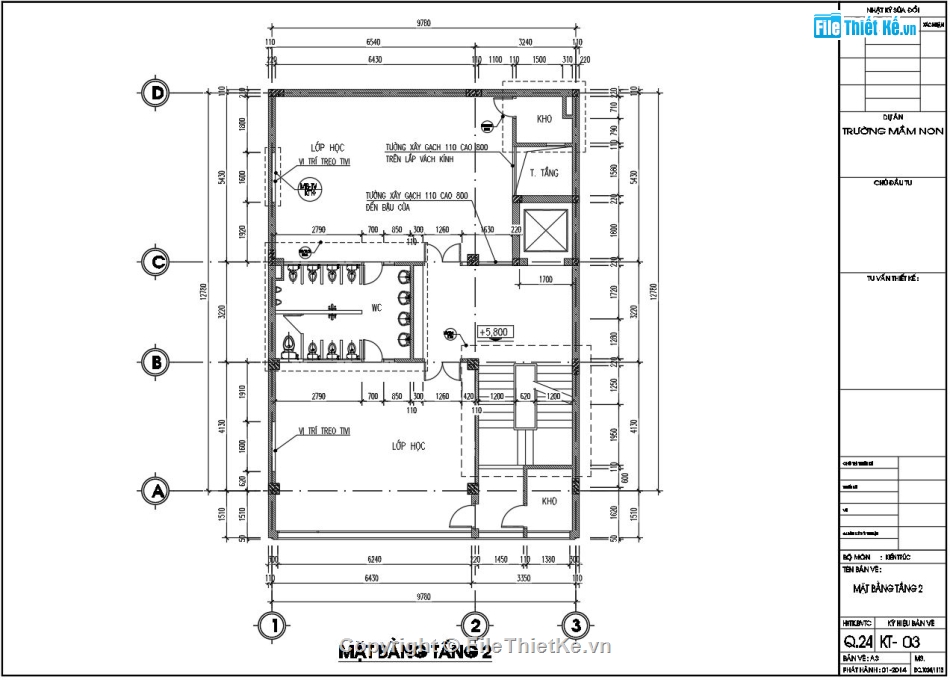 Bản vẽ trường mầm non đẹp,bản vẽ thiết kế trường mầm non,FIle bản vẽ trường mầm non,file thiết kế trường học mầm non