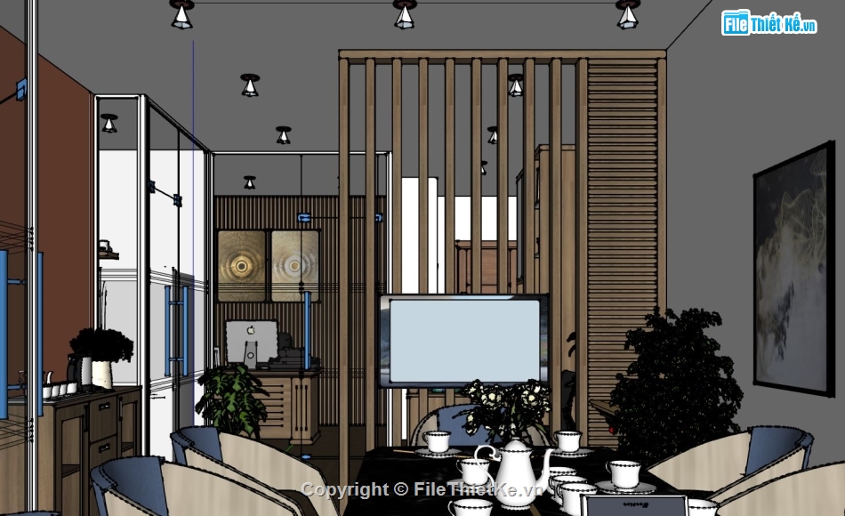 văn phòng làm việc,văn phòng sketchup,phòng làm việc,phòng làm việc sketchup,file su phòng làm việc