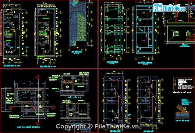 Thiết kế nhà ở,kiến trúc nhà 2 tầng,nhà ở 6x17m