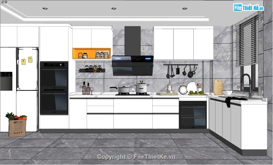 Thư viện sketchup,sketchup nội thất nhà bếp,sketchup nội thất bếp,sketchup nội thất,nội thất nhà bếp,su nội thất