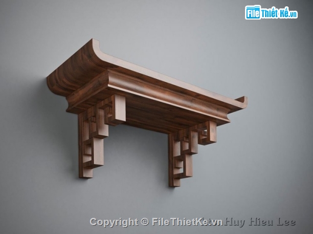 model File 3ds max,Đồ họa 3d max,Model 3d,mẫu bàn thờ đẹp,thiết kế bàn thờ