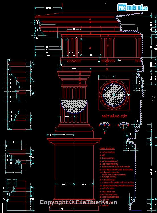 chi tiết cổ,cad cột,chi tiết cột,chi tiết họa tiết,Tổng hợp thư viện,chi tiết mái