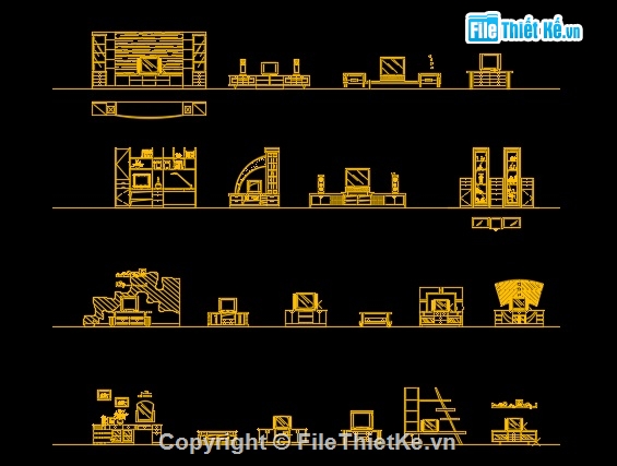 Thư viện bản vẽ cad thư viện tủ trang trí,thư viện tủ tivi,bản vẽ thư viện tủ tivi