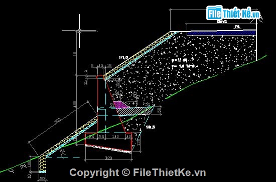 tường chắn đất,tường chắn,bản vẽ thiết kế định hình,định hình  tường chắn