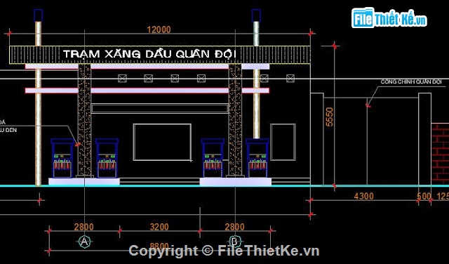 trạm xăng dầu,trạm xăng,xăng dầu,trạm xăng dầu đẹp,file cad trạm xăng