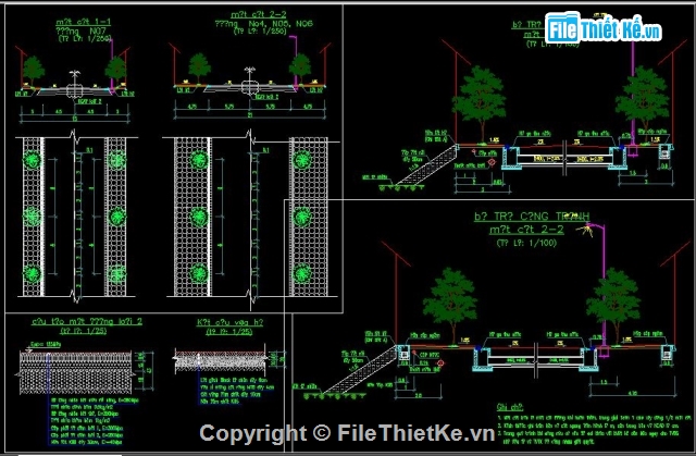 Bản vẽ chi tiết,đường đô thị,mặt đường,mặt cắt ngang điển hình,Bản vẽ mặt bằng