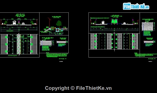 Bản vẽ chi tiết,đường đô thị,mặt đường,mặt cắt ngang điển hình,Bản vẽ mặt bằng