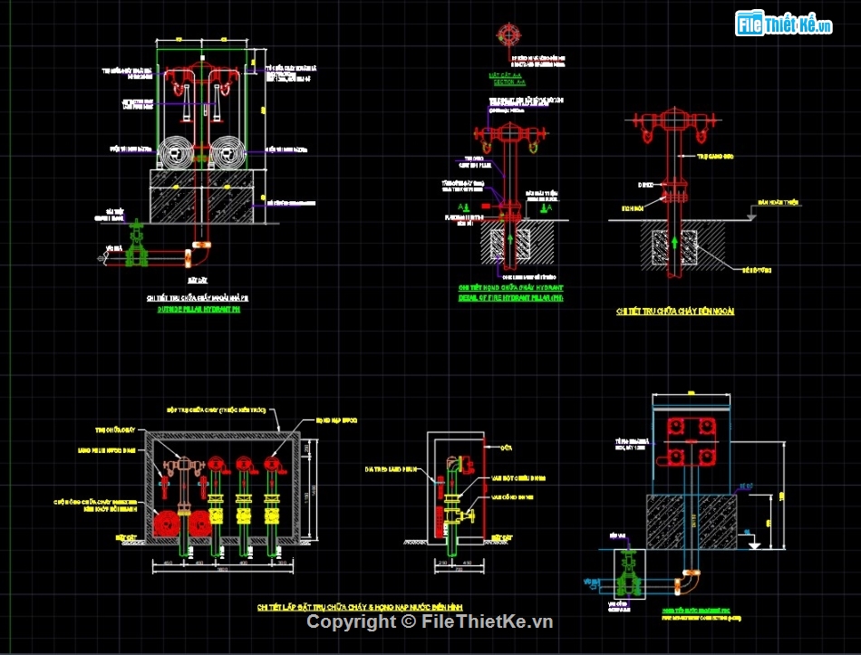 cad PCCC,thư viện cad pccc,thư viện cad chi tiết chữa cháy
