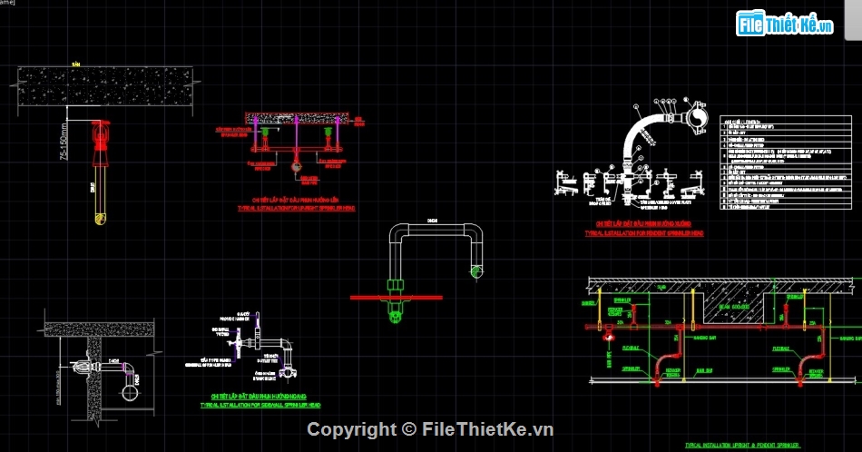 cad PCCC,thư viện cad pccc,thư viện cad chi tiết chữa cháy