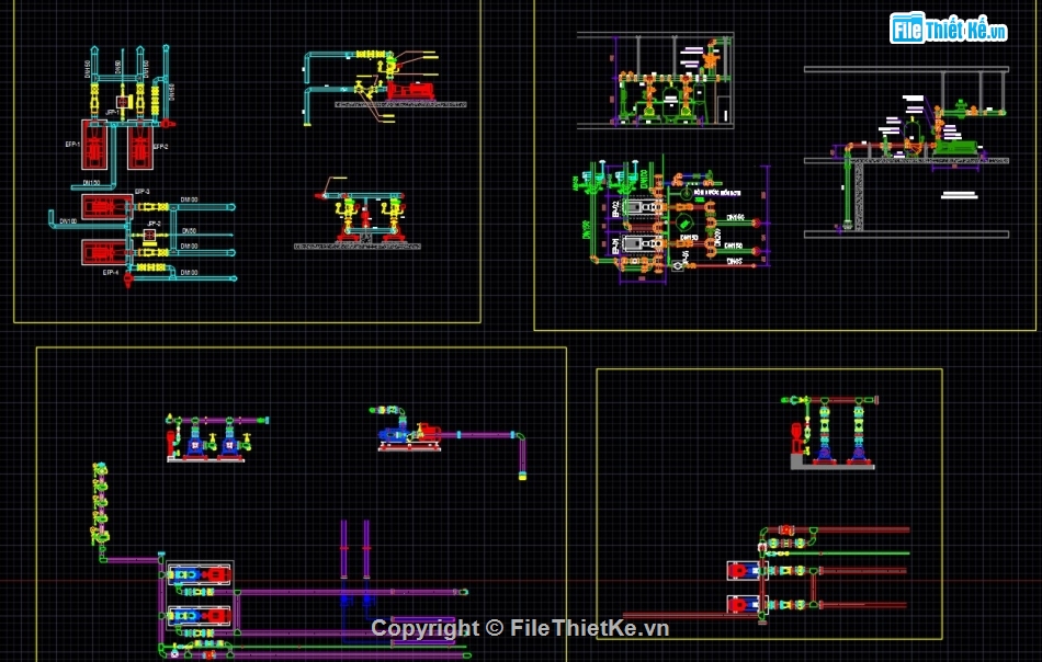 cad PCCC,thư viện cad pccc,thư viện cad chi tiết chữa cháy