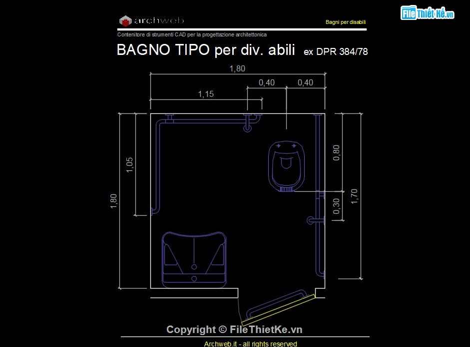 wc người khuyết tật,cad wc khuyết tật,cad wc người tàn tật