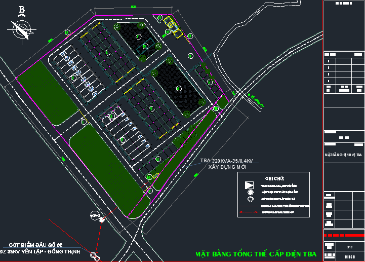 Trạm biến áp,thư viện cad,TBA,Mặt bằng TBA