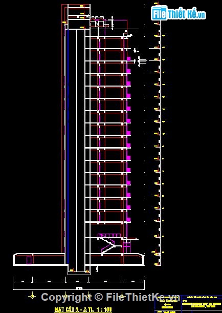 bản vẽ cad,Mẫu bản vẽ 18 tầng,cao ốc,thiết kế chung cư