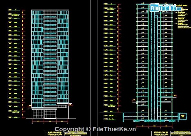 thiết kế cao ốc,văn phòng 26 tầng,tòa nhà cao tầng