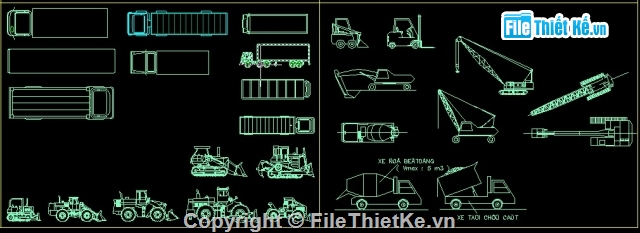 máy thi công,thư viện máy thi công,bản vẽ các loại máy thi công