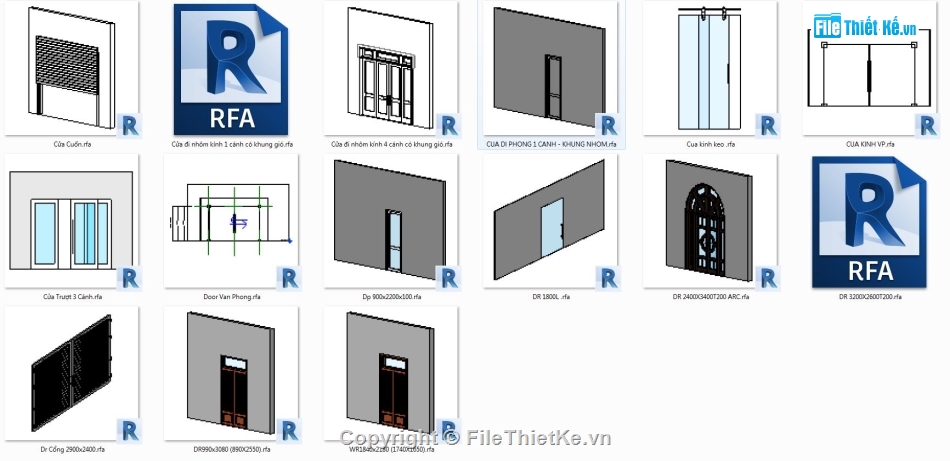 tổng hợp mẫu cửa đi revit,Mẫu cửa đi phổ biến,revit 15 mẫu cửa đi,thư viện cửa,thư viện cửa revit,thư viện revit tổng hợp