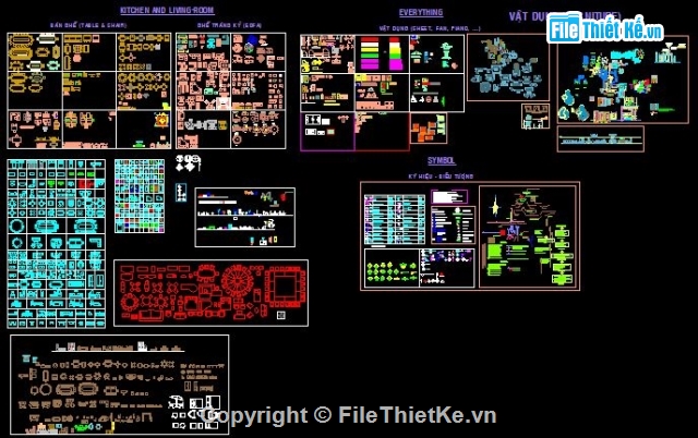 THƯ VIỆN TỔNG HỢP,THƯ VIỆN NỘI THẤT,thư viên cad đầy đủ