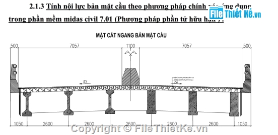 Phân tích kết cấu,bản mặt cầu,midas civil,midas,tính toán nội lực,nội lực