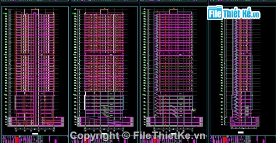 tòa nhà sông Đà 35 tầng,cad tòa nhà sông Đà,file cad sông Đà
