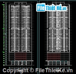 tòa nhà sông Đà 35 tầng,cad tòa nhà sông Đà,file cad sông Đà